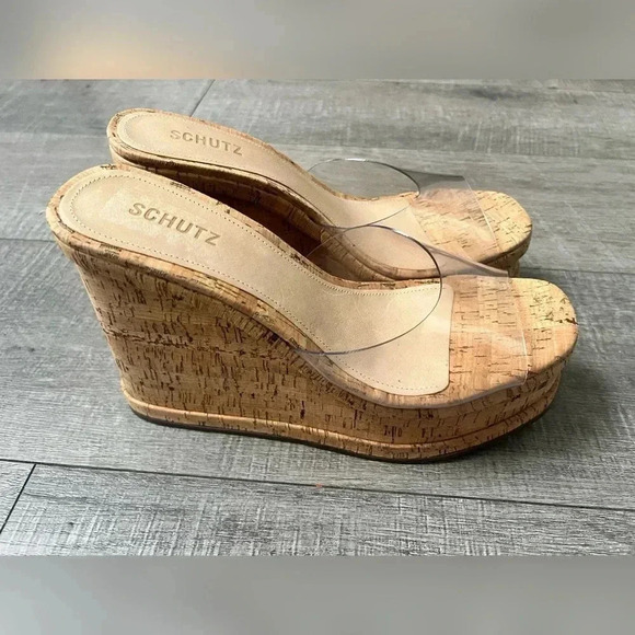 Schutz DALLE VINYL Slip On SANDAL Size 11 $158 LIKE NEW - Picture 7 of 7